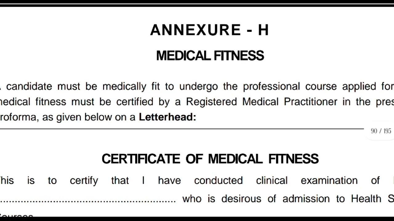 Medical Fitness For Neet Ug YouTube Medical Fitness For Neet Ug YouTube