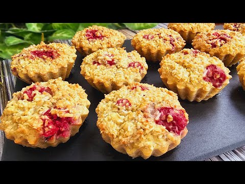 1 cup oatmeal and raspberries! Healthy desserts in 5 minutes! Gluten free recipes!
