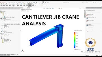 CANTILEVER JIB CRANE ANALYSIS | SOLIDWORKS