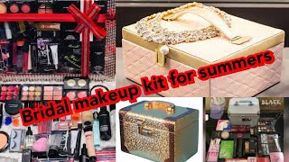 bridal essentials makeup list for summers | bridal makeup kit for summers| dulhan ki makeup kit