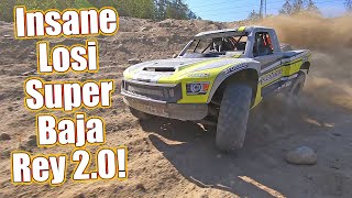 This RC Truck Will Blow Your Mind! Losi Super Baja Rey 2.0 4x4 RTR Desert Truck Review | RC Driver