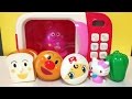 電子レンジで！！！アンパンマンキャラクターと・・・びっくりたまご！Anpanman & cooking microwave oven toy