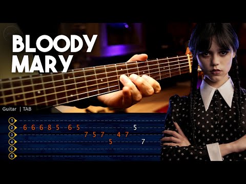 Bloody Mary LADY GAGA - Guitar TAB Tutorial Cover Christianvib | GUITARRA Punteo