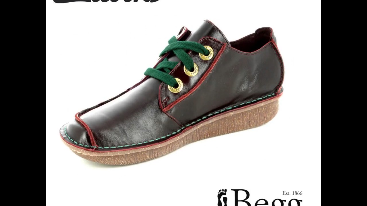 clarks funny dream shoes aubergine