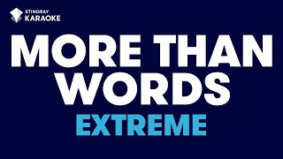 Extreme - More Than Words (Karaoke with Lyrics) chords