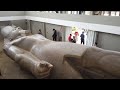 The Red And Bent Pyramids At Dashur And Enormous Sculpture At Memphis In Egypt