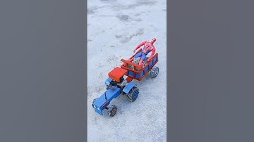 diy tractor making mini concreate science project | #shorts #youtubeshorts