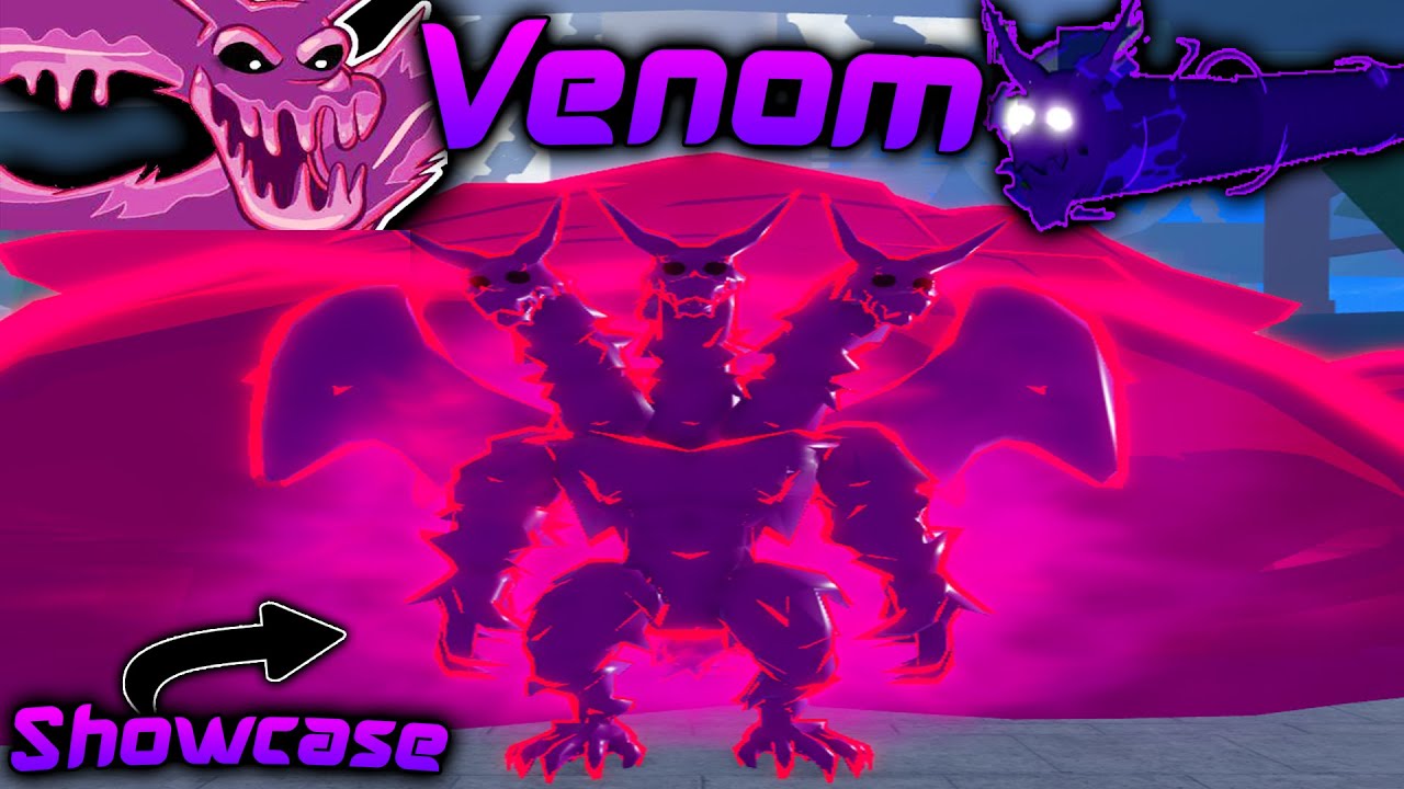 Venom Showcase Blox Fruits Todos los Ataques y Ventajas 