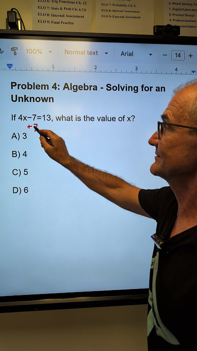 ASVAB Do You Know Algebra, Solving for an Unknown #asvab #math
