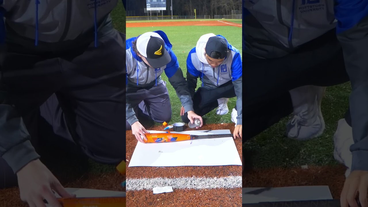 ⁣So We Tried Fixing a BROKEN Baseball Bat! #shorts