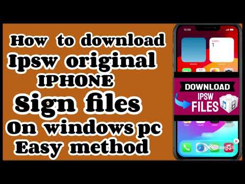 How To Download Ipsw Files Original Iphone Sign Firmware On Windows Pc