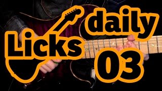 Guitar licks 03 - G harmonic minor lick with backing track