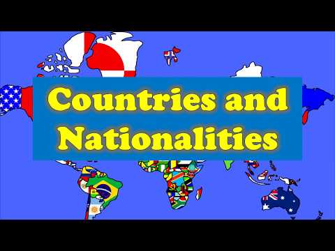 Countries and Nationalities Учим национальности и страны на английском // #УчуАнглийский