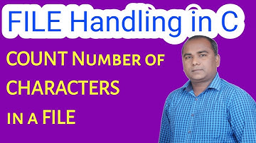 C Program to COUNT Number of Characters in a FILE | File Handling in C