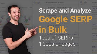 Scrape and Analyze Google SERP in BULK