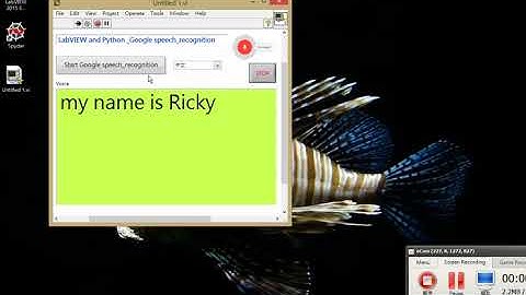 41. Python and LabVIEW  _ Speech Recognition