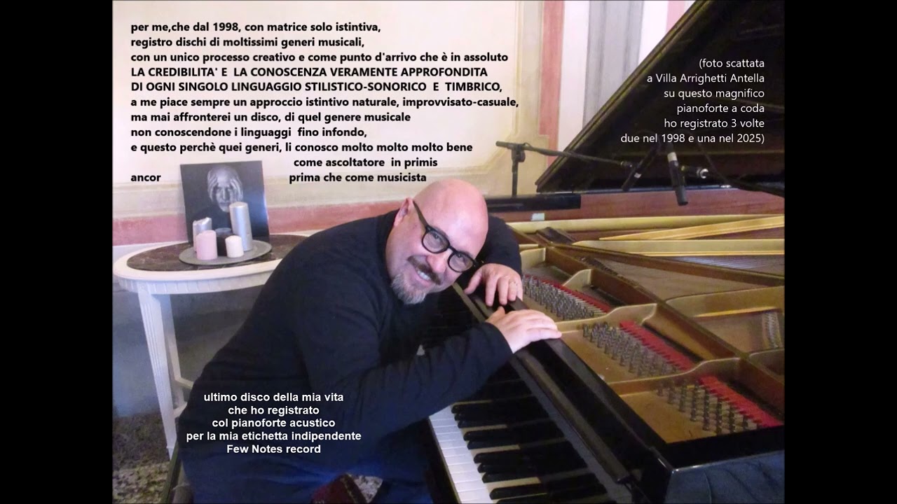 perchè dal 1998 registro dischi di tanti generi musicali?(Few Notes record)