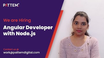 Work with Pattem Digital as an Angular Developer with Node.js in Bangalore