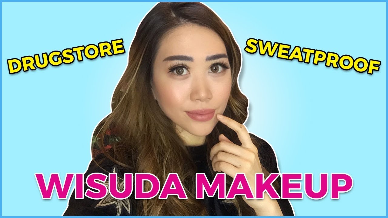 DRUGSTORE WISUDA MAKEUP TUTORIAL KULIT BERMINYAK YouTube