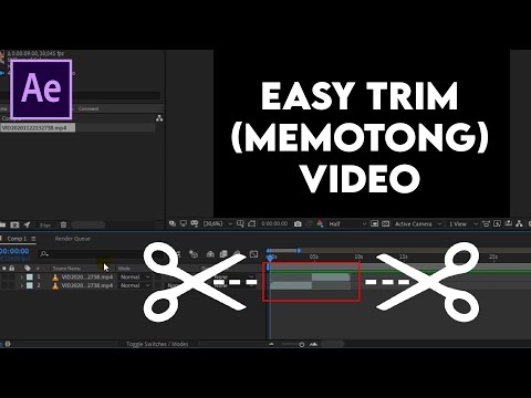 Cara Mudah Memotong (Trim) Video Di After Effects