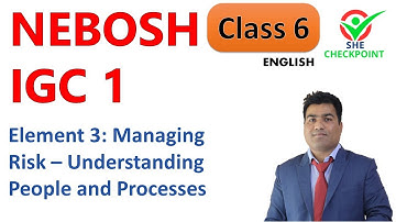 NEBOSH IGC Element 3: Managing Risk – Understanding People and Processes