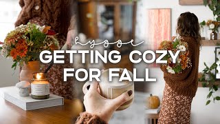 Getting Cozy For Fall Minimalist Autumn Decor, Pumpkin Coffee Baking Apple Crisp