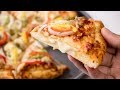 Cheese Burst Pizza Recipe | Homemade Domino's Restaurant Style - CookingShooking