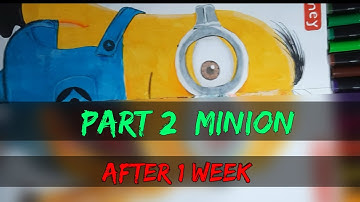 I am getting Nightmares after I tried to draw this ✨REALISTIC ✨minion😭💀|JULIA GISELLA