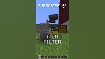LOCKING HOPPERS to stop item flow and make ITEM FILTERS | Redstone with PsiVolt #minecraft #redstone