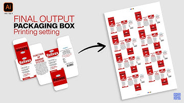 Packaging Box | Printing file setting | final output Adobe illustrator in HINDI / हिंदी