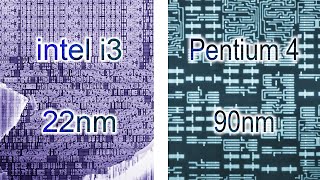 Procesor 22nm vs 90nm w MIKROSKOPIE ELEKTRONOWYM