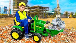 Трактор на стройке by Дима и Машинки 27,071 views 6 months ago 4 minutes, 29 seconds