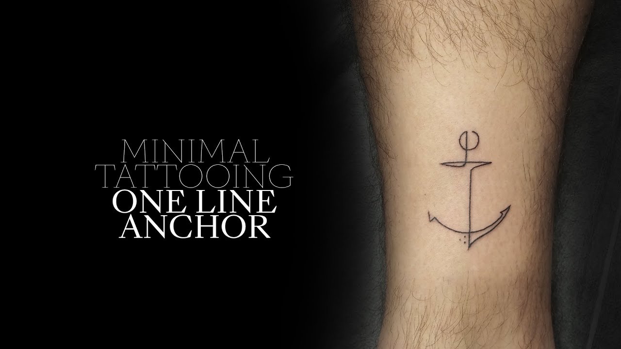 Tamas from RAW AF on Tumblr: Minimal geometric anchor and lighthouse tattoo  with waves