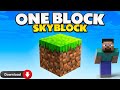 HOW TO DOWNLOAD ONE BLOCK WORLD IN MINECRAFT ( IN HINDI)