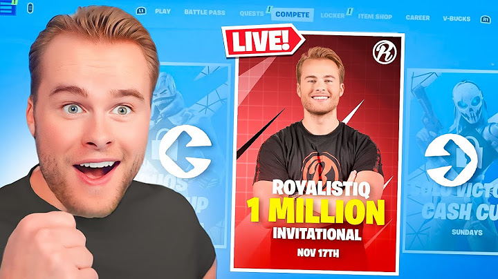 MIJN EIGEN $15.000 TOERNOOI IN CHAPTER 2! 🏆 - Royalistiq 1 Million Invitational (Featuring Fortnite)