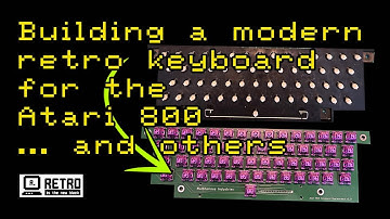 Building a modern keyboard for a retro computer like the Atari 800 #pcbway #atari #retro #atari800
