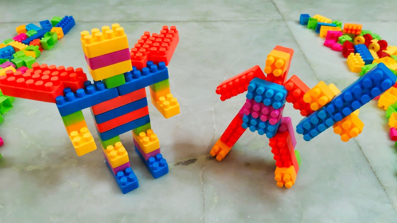 Satisfying DIY Lego Robots /ASMR Building Blocks/block game /lego building fun 
