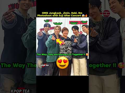 😱Jungkook Rm jimin hobi with suji photoshoot after concert #bts#btsshorts#taehyung#jungkook#jimin#rm