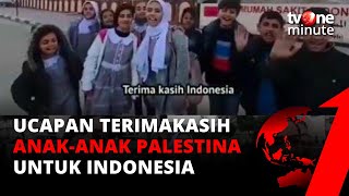 Anak Palestina Ucapkan Terima Kasih Pakai Bahasa Aceh hingga Papua | tvOne