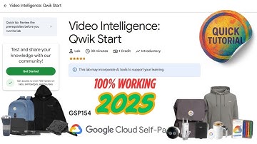 [2025] Video Intelligence: Qwik Start |  Step By Step #qwiklabs | #GSP154 |