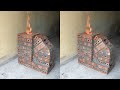 Making a rocket stove from red brick and cement is simple