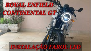 Royal Enfield Continetal gt , instalação Farol DRL LED