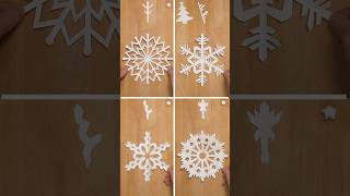 Simple paper cutting patterns ❄️ How to make snowflake out of paper
