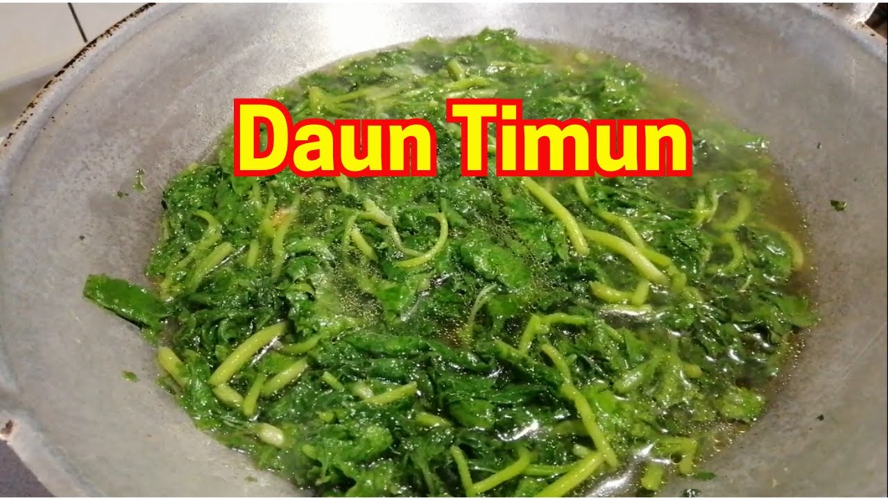 Cara masak sayur daun timun