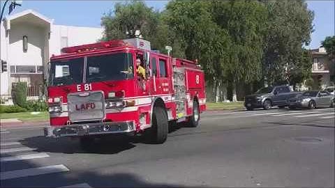 Van Nuys I.C - Structure Fire Response - Panorama City