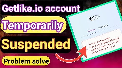 How to unblock Getlike.io block account ||Getlike account blocked|| Getlike account suspended
