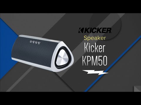 Kicker KPM50 Silver Bluetooth Speaker - 42KPM50S