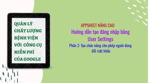 Hướng dẫn tạo chức năng cho người dùng đổi mật khẩu trong User Setting