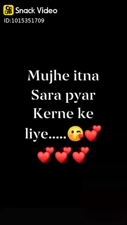 I Love You Jaan | Snack Video