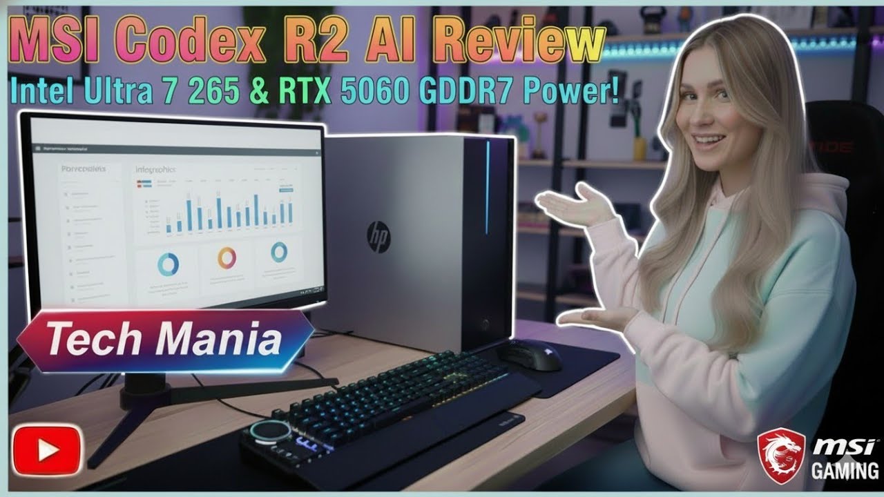 MSI Codex R2 AI Review: Intel Ultra 7 265 & RTX 5060 GDDR7 Power! - YouTube